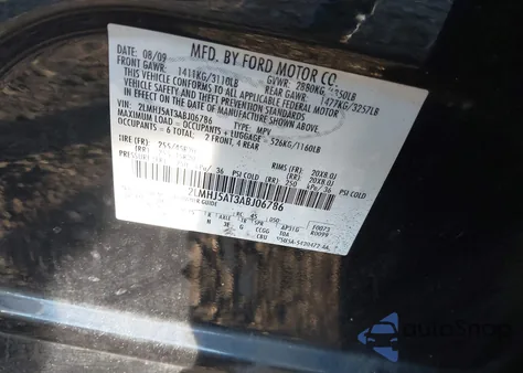 2010 Lincoln Mkt Ecoboost z USA, uszkodzony, nr VIN 2LMHJ5AT3ABJ06786